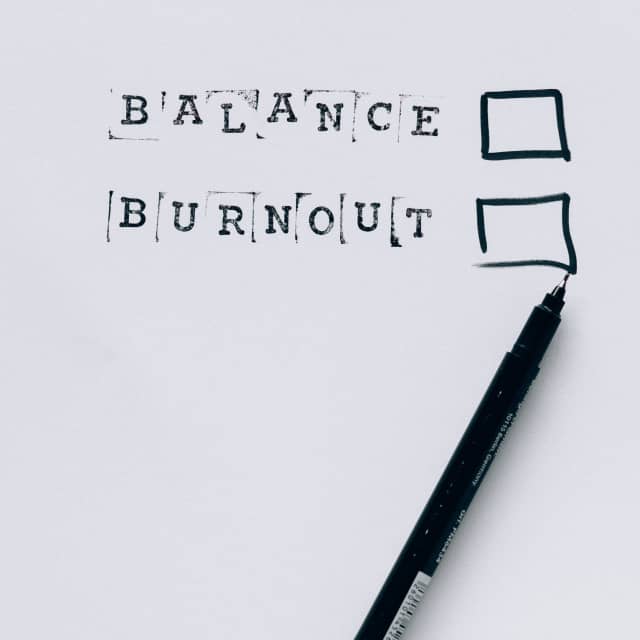 Balance or burnout checklist