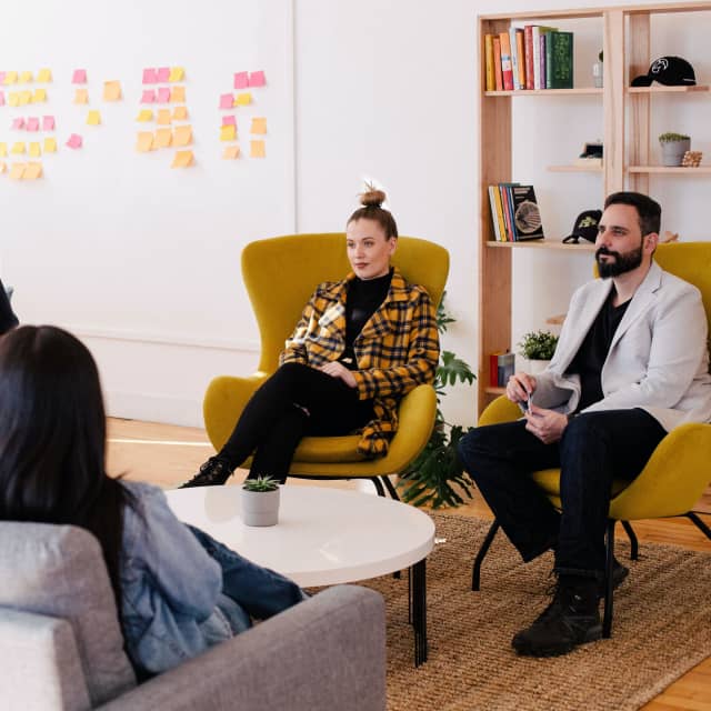 Team having a meeting