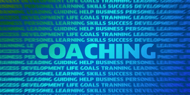 Graphic of the word "Coaching"