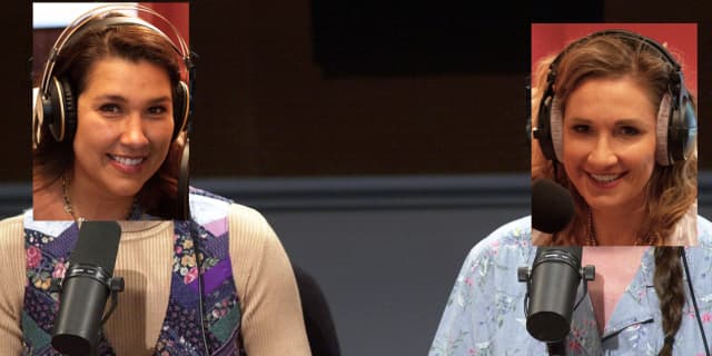 Poorly faked image of Pepper and Kim on NPR from Saturday Night Live
